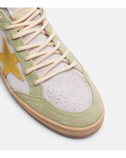 Golden Goose Deluxe Brand Metallic Ball Star Suede Sneakers