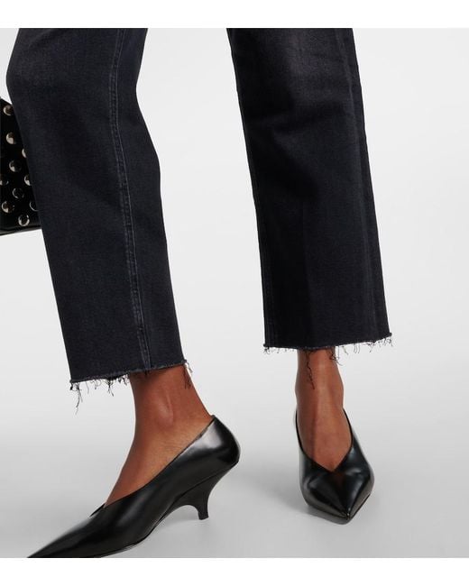 Citizens of Humanity Blue Palma Straight High-Rise Straight Jeans