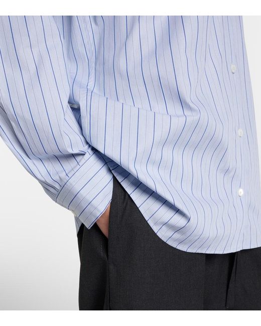 Totême  Blue Striped Cotton Shirt