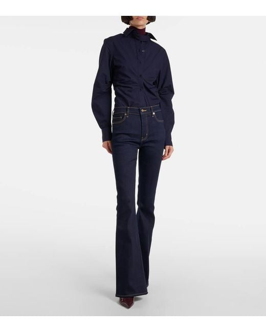 FRAME Blue Le High Flare Flared Jeans