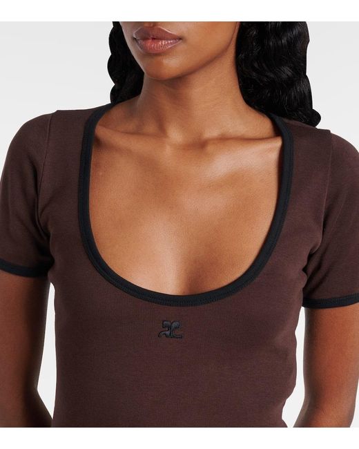 Miniabito Holistic di Courreges in Brown
