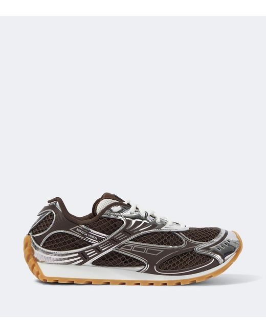 Bottega Veneta Metallic Technical Fishnet Orbit Sneaker for men