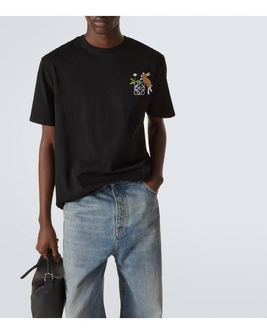 Loewe Suna Fujita Anagram Bunny T-Shirt, 100% Cotton, Size