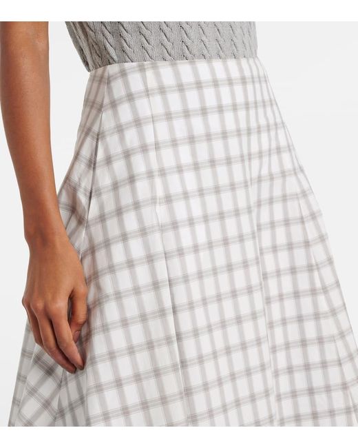 Loewe White Midirock Aus Baumwolle