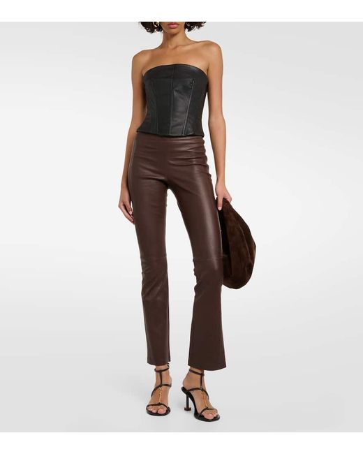 Stouls Brown Hose Aus Leder