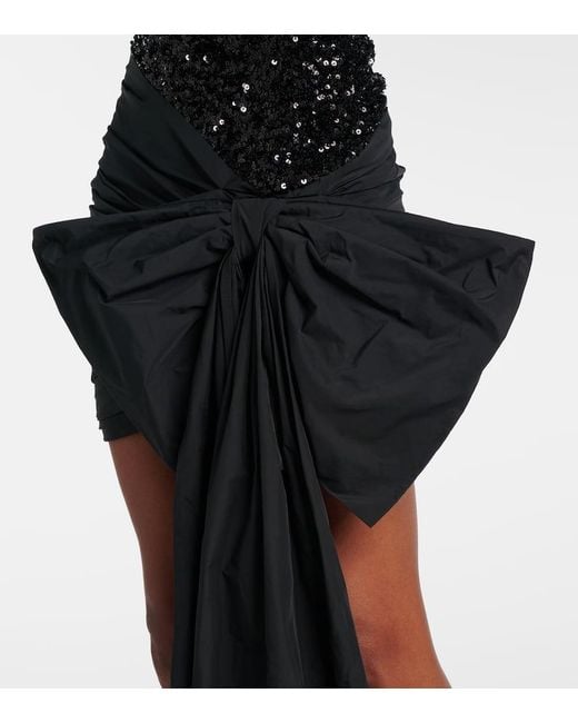 ROTATE BIRGER CHRISTENSEN Black Minikleid Mit Pailletten