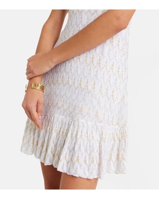 Missoni White Lame Minidress