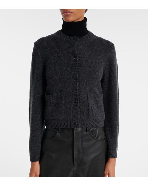 Jardin Des Orangers Black Wool And Cashmere Cardigan