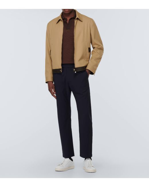 Tod's Natural Virgin Wool Blouson Jacket for men