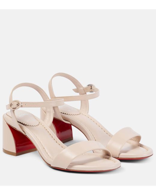 Christian Louboutin Pink Miss Jane Leather Sandals