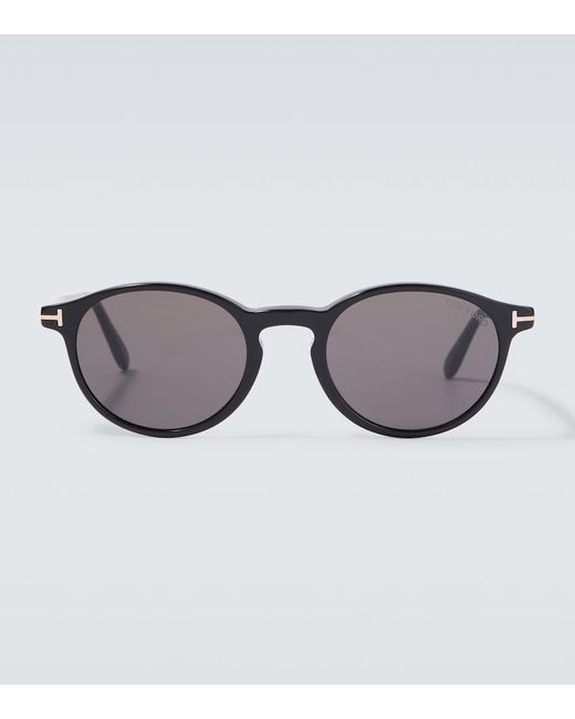 Tom Ford Brown Prescott Round Sunglasses for men