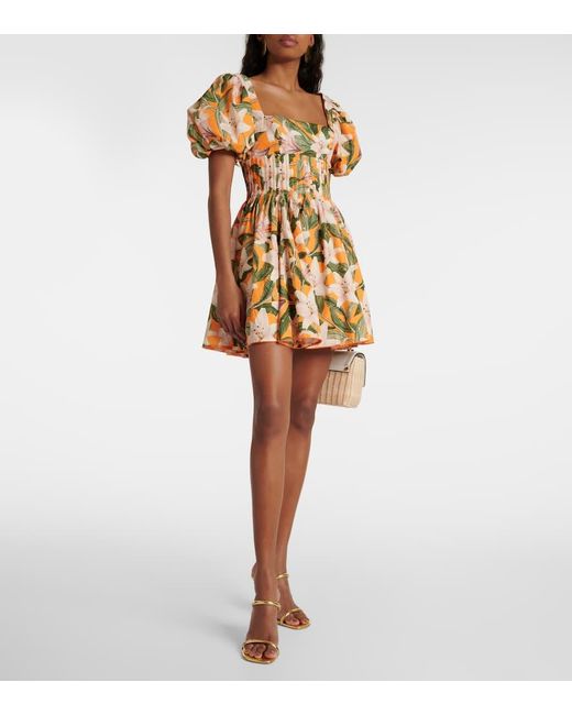 Miniabito Caramelo Lirio di Agua Bendita in Yellow