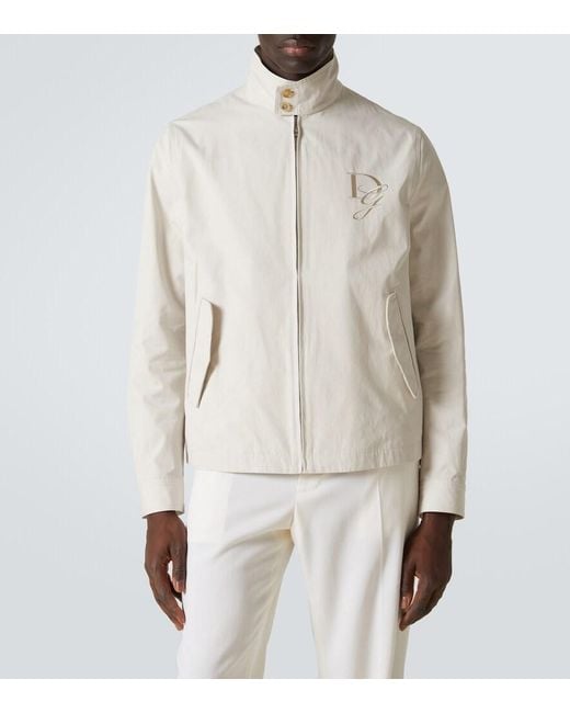 Dolce & Gabbana White Logo Embroidery Jacket for men