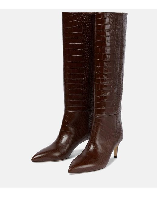 Paris Texas Brown Stiletto Heel Boots