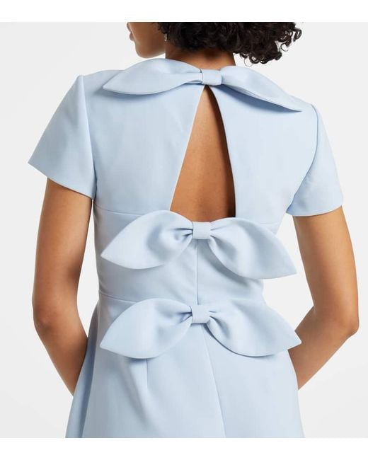 Carolina Herrera Blue Robe Aus Crepe