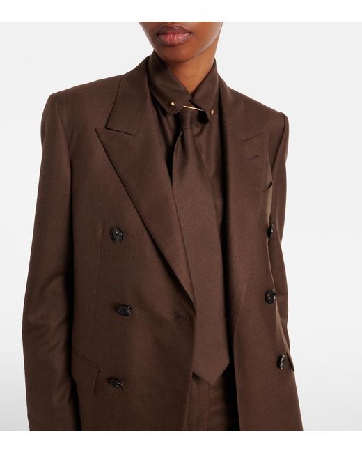 Loro Piana Brown Virgin Wool Tie