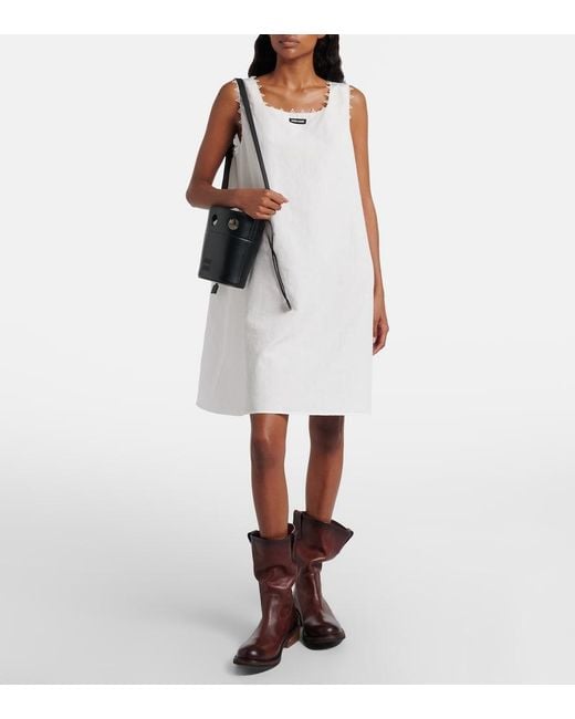 Miu Miu Black Leather Bucket Bag