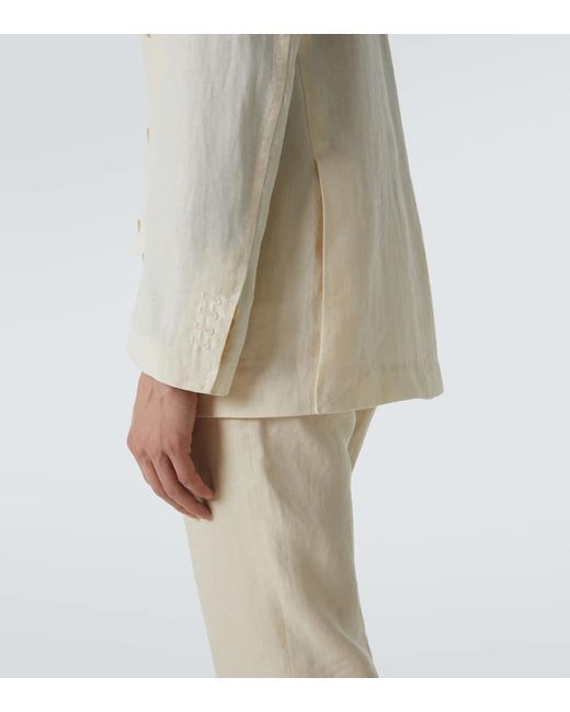 Rubinacci Blazer Aus Leinen in Natural für Herren