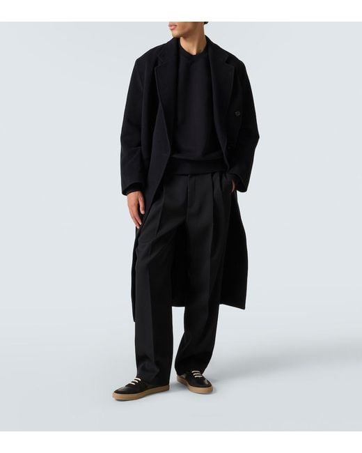 AMI Black Ami De Cour Cotton Jersey Sweatshirt for men