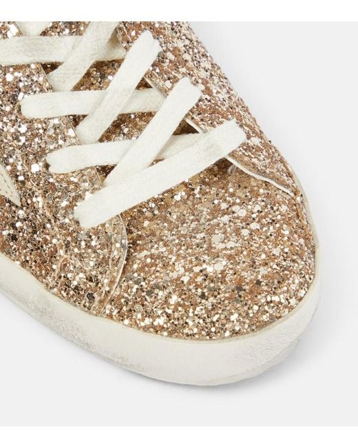 Golden Goose Deluxe Brand Metallic Superstar Glitter Sneakers