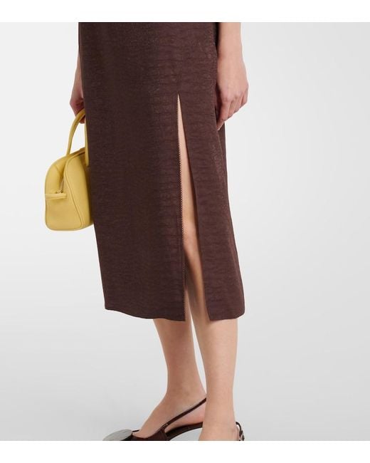 Jacquemus Brown La Jupe Notte