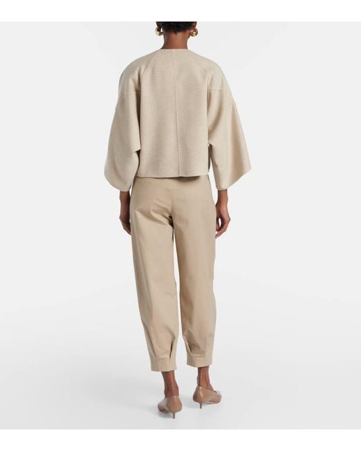 Veste Ovada En Laine Et Cachemire Max Mara en coloris Natural