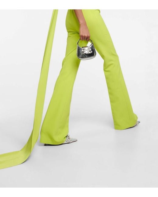 Safiyaa Green Cara Crepe Jumpsuit