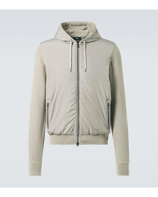 Chaqueta De Punto De Algodon Herno de hombre de color Natural