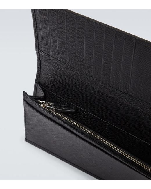 Prada Black Saffiano Leather Wallet