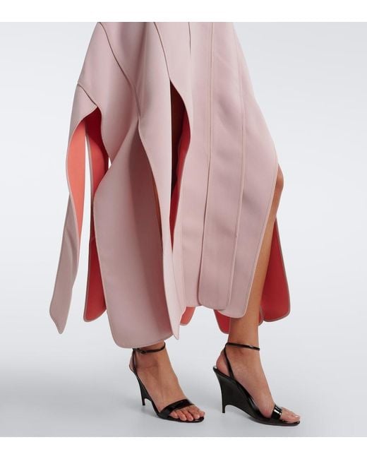 Maticevski Pink Merit Paneled Maxi Dress