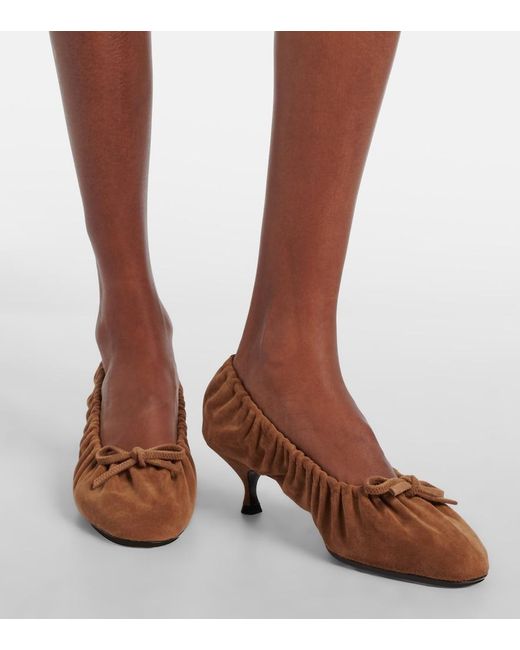 Herbert Levine Brown Gather Around 50 Suede Pumps