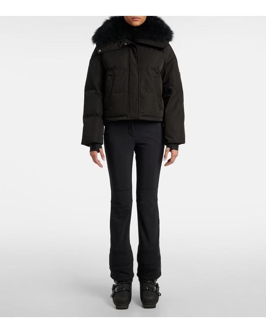 Yves Salomon Black Doudoune 60Cm Ski Jacket