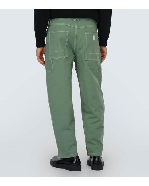Jeans a gamba larga e vita bassa di KENZO in Green da Uomo