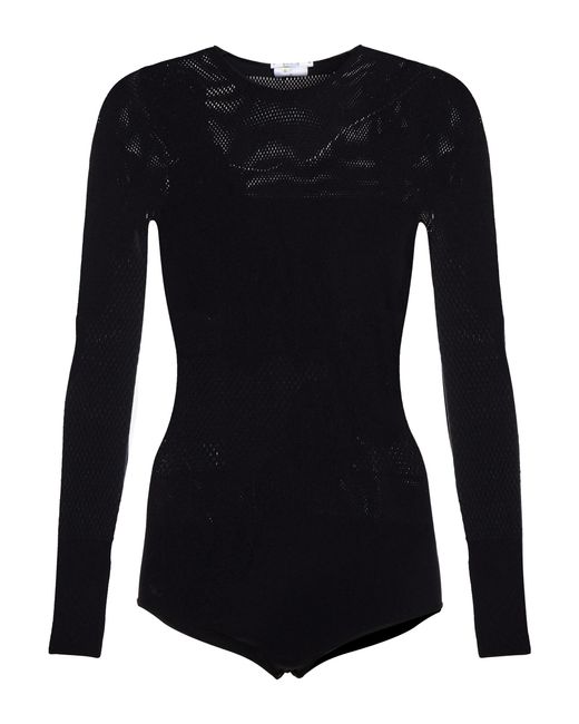 Wolford Roses Sheer Bodysuit in Black | Lyst