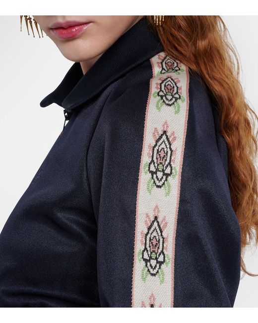 Etro Blue Cropped Track Jacket