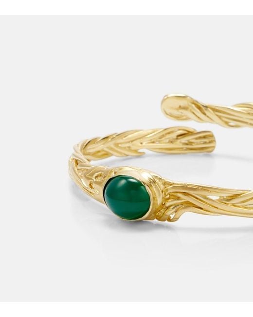 YSSO Metallic Delphi 24Kt-Plated Bangle