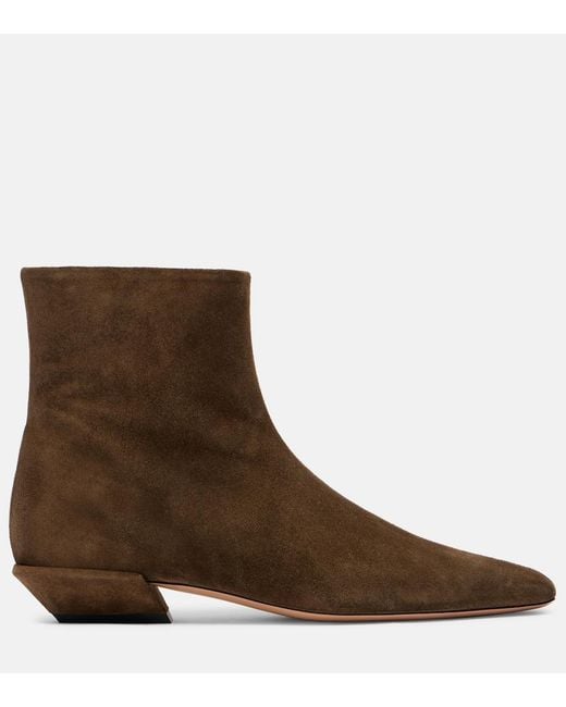 Paris Texas Brown Bettina 25 Suede Ankle Boots