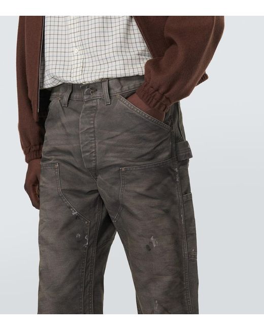 Pantaloni Jenkins in canvas di cotone di RRL in Gray da Uomo