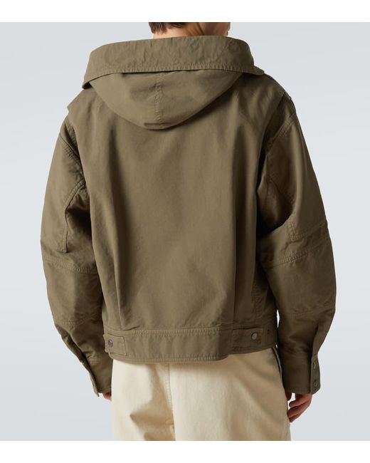 Dries Van Noten Jacke Aus Baumwolle in Green für Herren