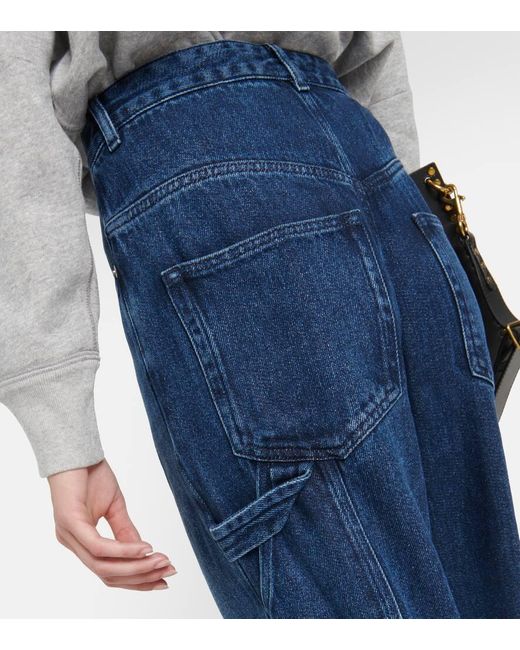 Jeans Cargo Bymara A Vita Alta di Isabel Marant in Blue