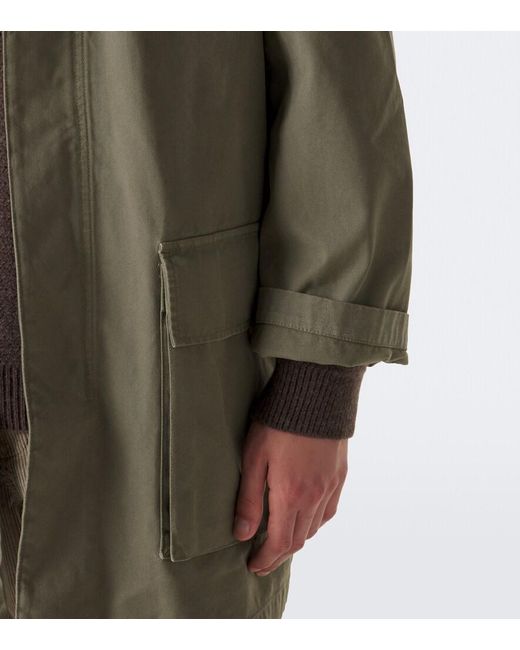 The Row Green Simeau Cotton Car Coat for men
