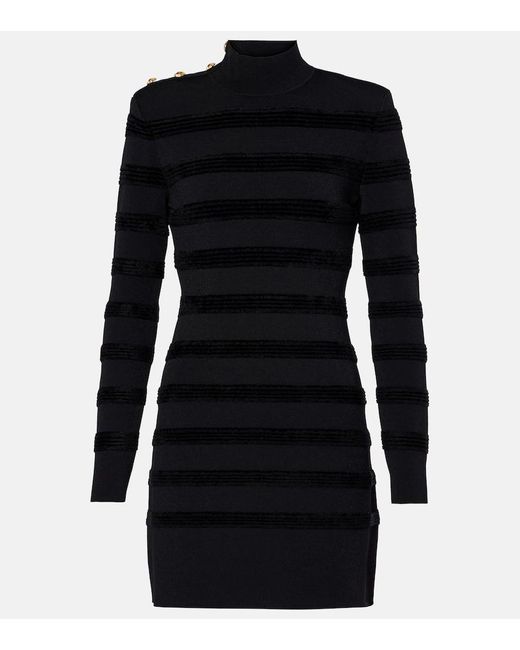 Tom Ford Black Minikleid Mit Samt