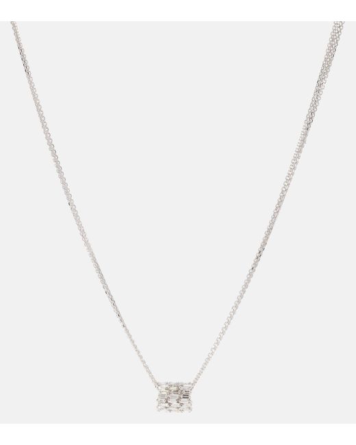 Suzanne Kalan 18kt White Gold Necklace With Diamonds