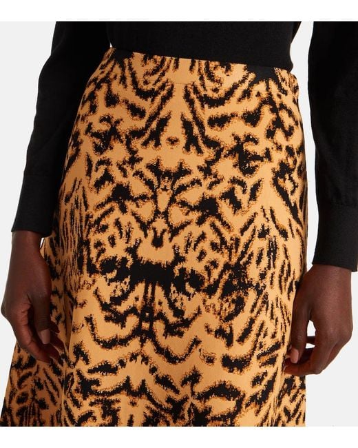 Ulla Johnson Metallic Lani Jacquard Midi Skirt