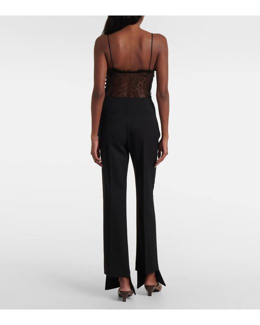 Chloé Blue Weite High-Rise-Hose