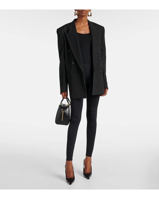 Wolford Blue The Wow High-Rise Jersey Leggings