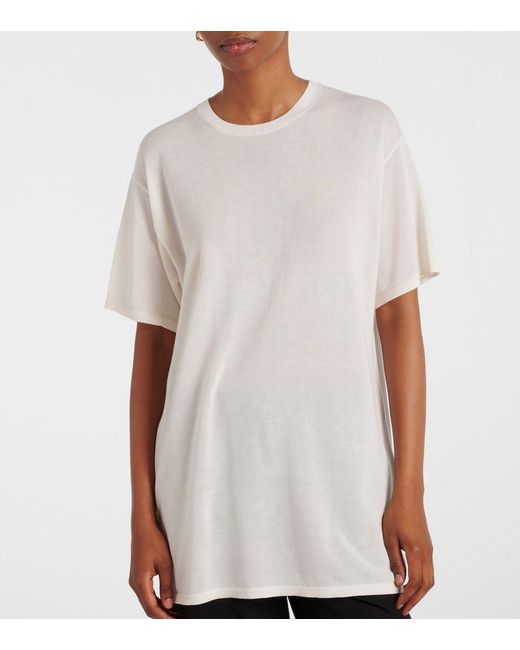 Totême White Semi-Sheer T-Shirt