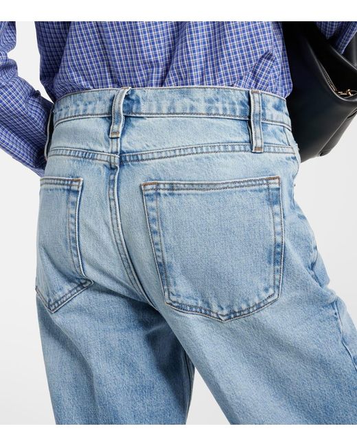 Jeans rectos The Slouchy Straight FRAME de color Blue