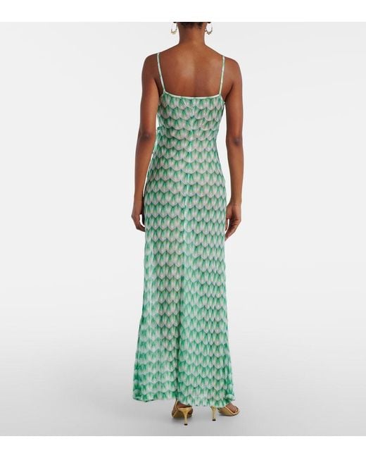 Missoni Green Zigzag Wrap Dress