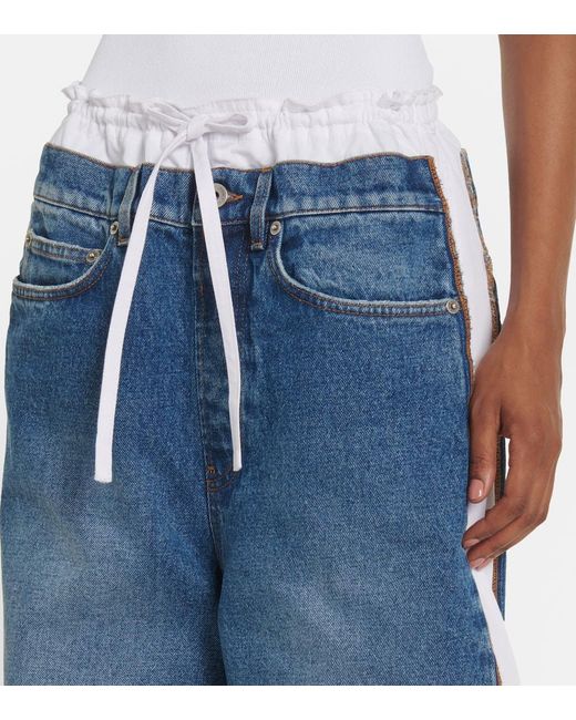 Jean Paul Gaultier Blue Wide-Leg Jeans